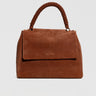 ORCIANI-Borsa Sveva in Suede a Mano Media Terra di Siena-TRYME Shop