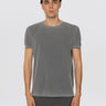RRD-T-shirt in Piqué con Effetto Delavé Grigio-TRYME Shop