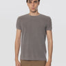 RRD-T-shirt in Piqué con Effetto Delavé Tabacco-TRYME Shop