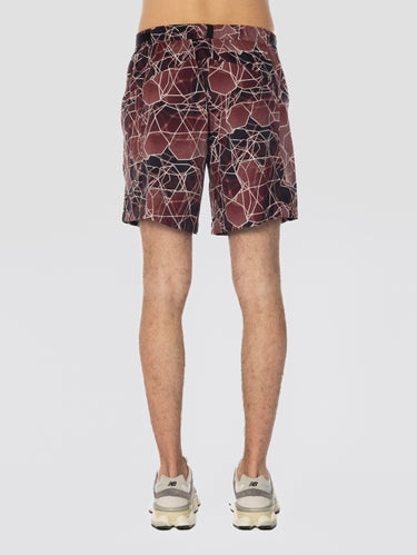 Shorts mit grafischem Print Rosa