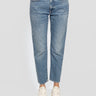 RALPH LAUREN-Jeans Boyfriend con Vita Media Blu-TRYME Shop