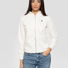 RALPH LAUREN-Felpa Full Zip con Cappuccio Bianco-TRYME Shop