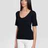 MAX MARA MM-Maglia a Costine in Viscosa Crepe Minosse Nero-TRYME Shop