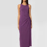 MAX MARA MM-Abito Smanicato con Dettaglio Cut Out Caro Viola-TRYME Shop