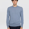 ALPHA STUDIO-Maglia in Cotone Crepe Chambray-TRYME Shop
