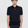 ALPHA STUDIO-Polo con Tre Bottoni Blu Notte-TRYME Shop