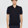 ALPHA STUDIO-Polo con Scollo a V Blu Notte-TRYME Shop