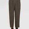 CLOSED-Pantaloni in Lino Ampi Verde-TRYME Shop