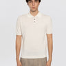 ALPHA STUDIO-Polo con Tre Bottoni Latte-TRYME Shop