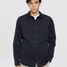 PALTò-Overshirt Crinkle Gilberto Blu-TRYME Shop