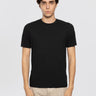 ALPHA STUDIO-T-shirt Maniche Corte in Ice Cotton Nero-TRYME Shop