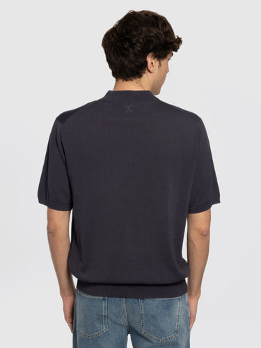 Polo in Cotone Extrafine Blu