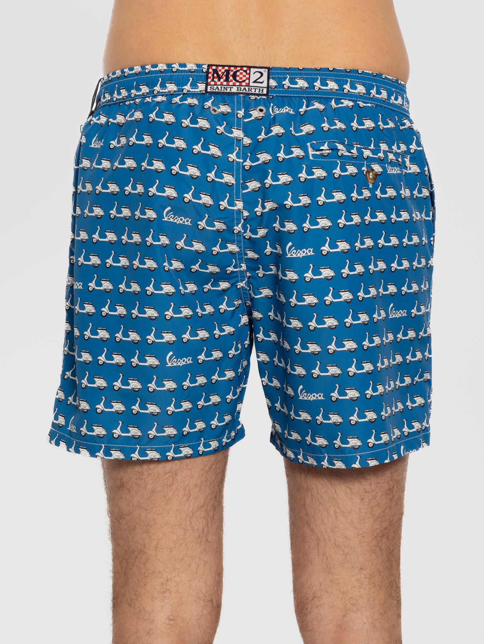 Swimsuit Mc2 Saint Barth Vespa MC2 SAINT BARTH Vespa Special Blue