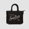 MC2 SAINT BARTH-Borsa in Lana Motivo Tweed Mini Vanity Nero-TRYME Shop
