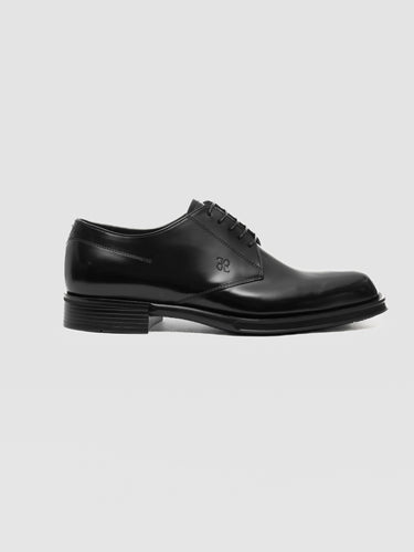 Milaan Veterschoenen in Kalfshuid Zwart