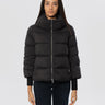 ADD-Piumino Corto con Collo Alto Nero-TRYME Shop
