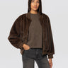 P.A.R.O.S.H.-Bomber in Ecopelliccia Testa di Moro-TRYME Shop