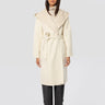 P.A.R.O.S.H.-Cappotto in Double di Lana con Cappuccio Panna-TRYME Shop