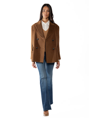 Beaver Wool and Alpaca Caban Brown