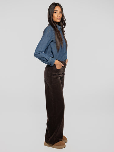 Cordhose Braun