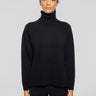 P.A.R.O.S.H.-Maglia Collo Alto in Lana Nero-TRYME Shop