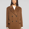 BRERAS MILANO-Caban in Beaver di Lana e Alpaca Marrone-TRYME Shop