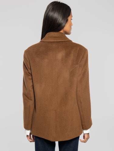 Beaver Wool and Alpaca Caban Brown