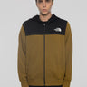THE NORTH FACE-Felpa con Cappuccio e Cerniera Verde-TRYME Shop