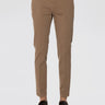 BRIGLIA 1949-Pantaloni Slim in Gabardine di Cotone Castoro-TRYME Shop
