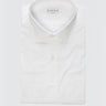 XACUS-Camicia con Collo Italiano in Twill di Cotone Bianco-TRYME Shop