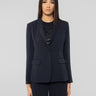 P.A.R.O.S.H.-Giacca Monopetto in Cady Blu-TRYME Shop