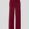 NORMA KAMALI-Pantaloni in Jersey Elasticizzato Vita Alta Bordeaux-TRYME Shop