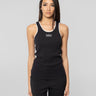 MAX MARA MM-Top a Costine con Ricamo Frontale Blu-TRYME Shop