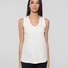 MAX MARA MM-Canotta in Jersey Interlock Bianco-TRYME Shop