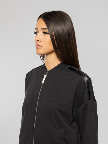 Bomberjacke aus Baumwollfleece Dodo Blau