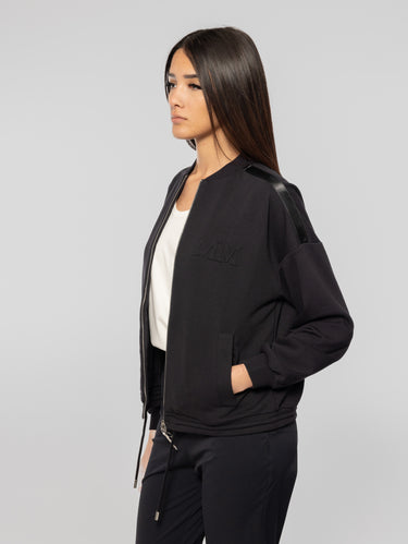 Bomberjacke aus Baumwollfleece Dodo Blau
