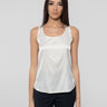 MAX MARA MM-Top in Seta Elasticizzata Pan Bianco-TRYME Shop