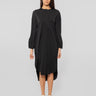 MAX MARA MM-Abito Camicia in Jersey Tecnico Drina Nero-TRYME Shop