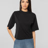PINKO-T-shirt Oversize con Logo Nero-TRYME Shop