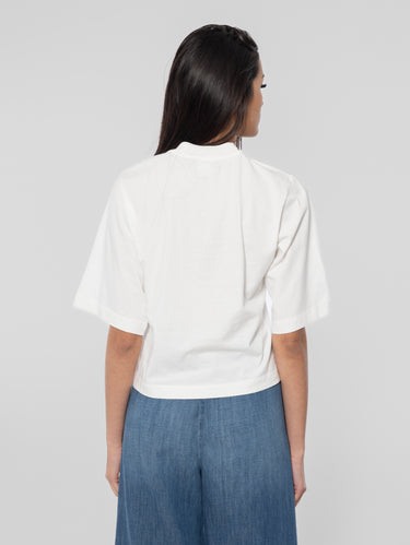 Oversized T-shirt met Logo Wit