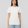 PINKO-T-shirt con Logo Ricamato Bianco-TRYME Shop