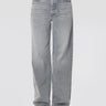MOTHER-Jeans Gamba a Palazzo e Vita Alta Grigio-TRYME Shop