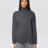 P.A.R.O.S.H.-Maglia Collo Alto Oversize Grigio Scuro-TRYME Shop