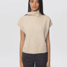 P.A.R.O.S.H.-Maglia in Racoon con Collo Alto Burro-TRYME Shop