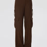 ERMANNO FIRENZE-Pantaloni Cargo con Fibbie Marroni-TRYME Shop