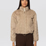 ERMANNO FIRENZE-Bomber in Pellicia Ecologica Tortora-TRYME Shop