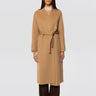 ERMANNO FIRENZE-Vestaglia in Doppio di Lana con Ricami Cammello-TRYME Shop