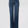 MOTHER-Denim a Zampa e Vita Alta Blu-TRYME Shop