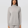 MAX MARA MM-Maglia a Collo Alto in Lana Vergine Grigio Chiaro-TRYME Shop
