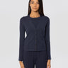 MAX MARA MM-Cardigan in Viscosa con Scollo a V Blu-TRYME Shop